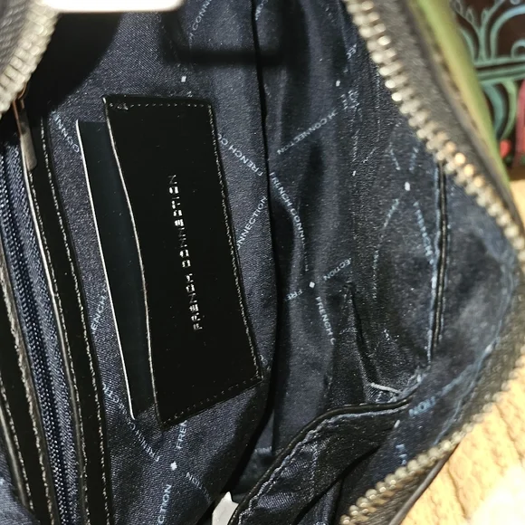 French Connection Charm Smooth Ring Closure Hobo Handbag - Picture 9 of 13